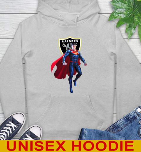 NFL Superman DC Sports Football Oakland Raiders Hoodie 6