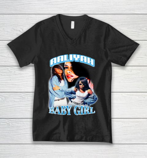 Aaliyah T Shirt Baby Girl V-Neck T-Shirt
