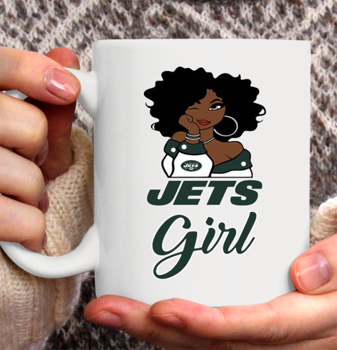 New York Jets Girl NFL Ceramic Mug 11oz 2