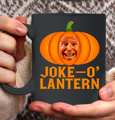 Joke O Lantern Funny Anti Biden Halloween Pumpkin Ceramic Mug 11oz