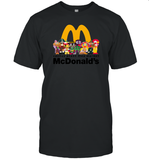 McDonalds And Cactus Plant Flea Market Link For Boxed Meal With Collectible Figurines Unisex Jersey Tee