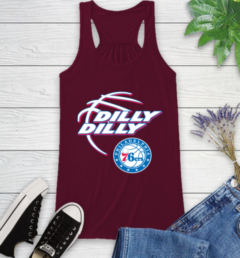 NBA Philadelphia 76ers Dilly Dilly Basketball Sports Racerback Tank 3