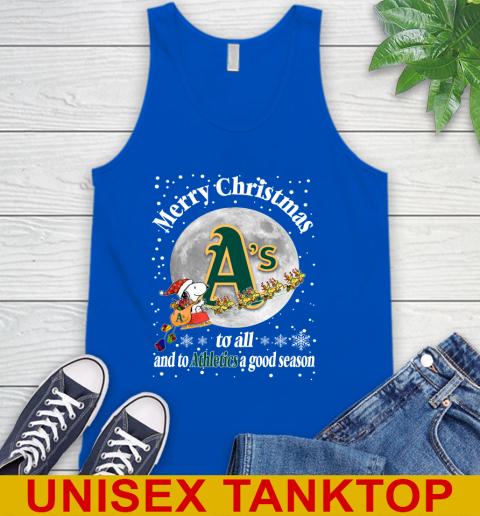 Oakland Athletics Merry Christmas To All And To Athletics A Good Season MLB Baseball Sports Tank Top 4