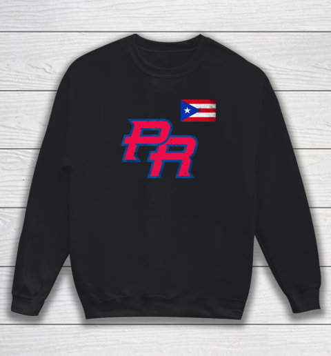 Puerto Rico 2023 Baseball Flag Pride red Boricua Puerto Rico Sweatshirt