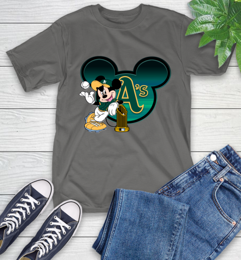 MLB Oakland Athletics The Commissioner's Trophy Mickey Mouse Disney T-Shirt 9