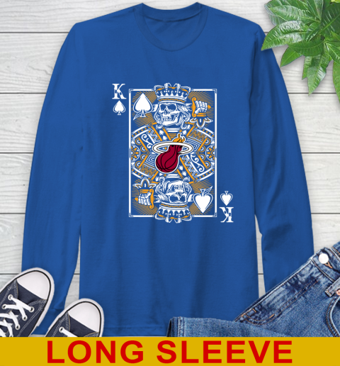 Miami Heat NBA Basketball The King Of Spades Death Cards Shirt Long Sleeve T-Shirt 11