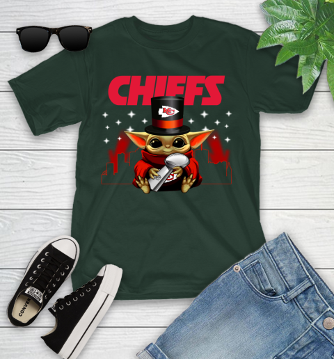 Super Bowl Baby Yoda Loves The Kansas City Chiefs Star Wars NFL Shirts 97