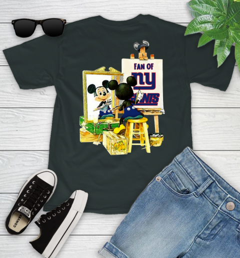NFL Football New York Giants Mickey Drawing Shirt 98