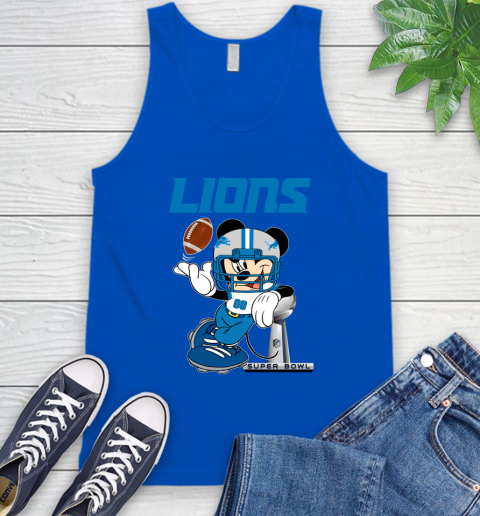 NFL Detroit Lions Mickey Mouse Disney Super Bowl Football T Shirt Tank Top 5