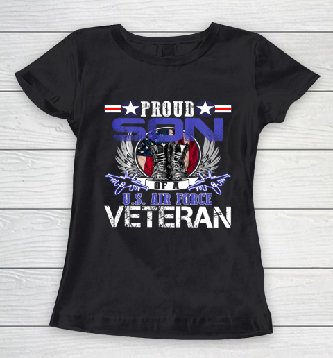 Veteran Shirt Vintage Proud Son Of A U S Air Force Veteran Women's T-Shirt