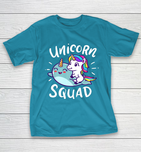 Unicorn Squad Narwhal Funny Cute Birthday Party Present Gift T-Shirt 7