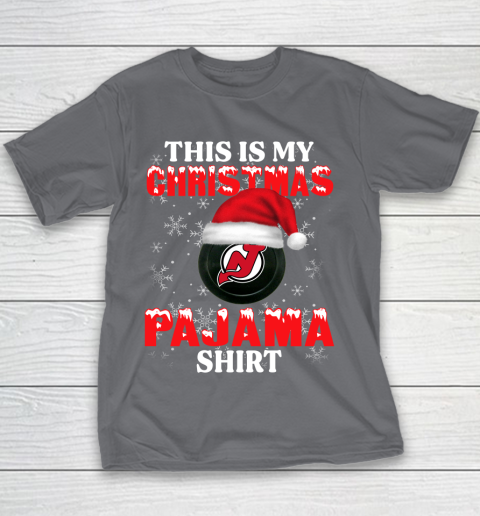 New Jersey Devils This Is My Christmas Pajama Shirt NHL Youth T-Shirt 5