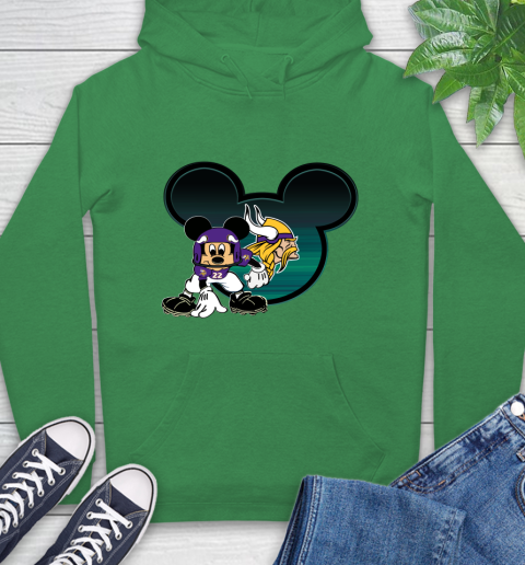 NFL Minnesota Vikings Mickey Mouse Disney Football T Shirt Hoodie 8