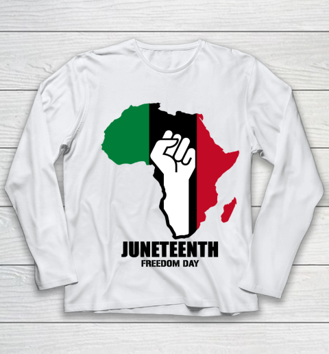 African american  Juneteenth Day Youth Long Sleeve
