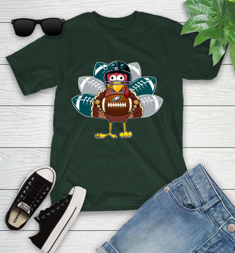 Philadelphia Eagles Turkey Thanksgiving Day Youth T-Shirt 5