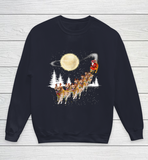 Golden Retriever Reindeer Christmas Youth Sweatshirt 2