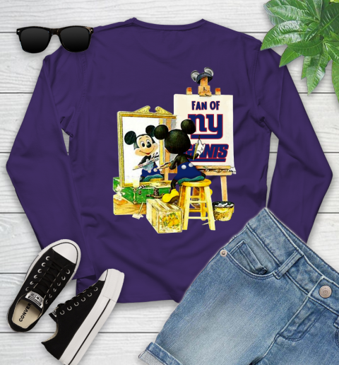 NFL Football New York Giants Mickey Drawing Shirt 116