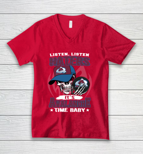 Listen Haters It is BLACKHAWKS Time Baby NHL V-Neck T-Shirt 6