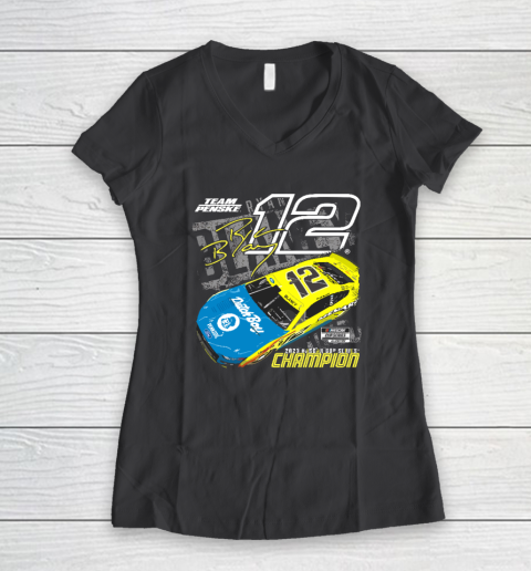 Ryan Blaney Championship For Fan Women's V-Neck T-Shirt 4