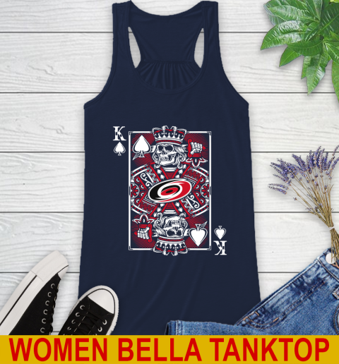 Carolina Hurricanes NHL Hockey The King Of Spades Death Cards Shirt Racerback Tank 9
