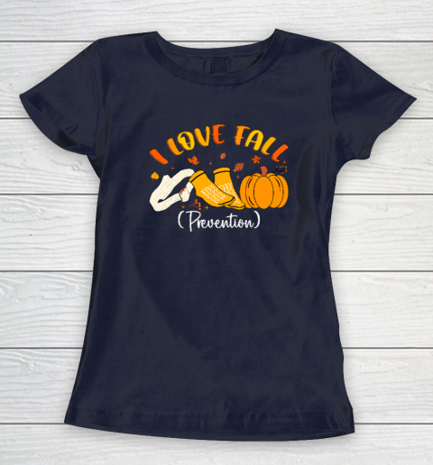 Nurse Fall I Love Fall Prevention Fall Physical Therapy Women's T-Shirt 2