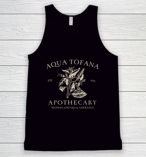 Funny Feminist Aqua Tofana Apothecary Vintage Tank Top