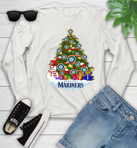Seattle Mariners Merry Christmas MLB Baseball Sports Youth Long Sleeve 12