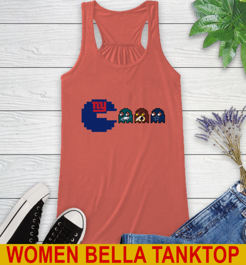 New York Giants NFL Football Pac Man Champion Racerback Tank 5 New York Giants NFL Football Pac Man Champion Racerback Tank - Image 5