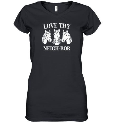 Love Thy Neighbor Premium Women's V-Neck T-Shirt