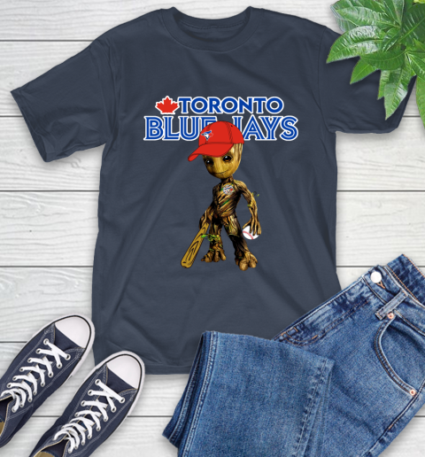 MLB Toronto Blue Jays Groot Guardians Of The Galaxy Baseball T-Shirt 4