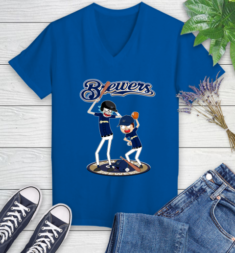 MLB Milwaukee Brewers Rick And Morty Baseball 86