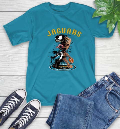 NFL Jacksonville Jaguars Football Venom Groot Guardians Of The Galaxy T-Shirt 8