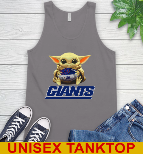 NFL Football New York Giants Baby Yoda Star Wars Shirt Tank Top - Image 8