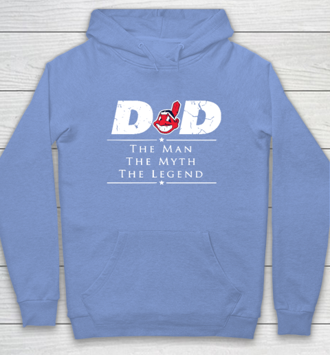 Cleveland Indians MLB Baseball Dad The Man The Myth The Legend Hoodie 8