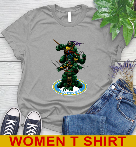 NFL Football Los Angeles Chargers Teenage Mutant Ninja Turtles Shirt Women's T-Shirt 11