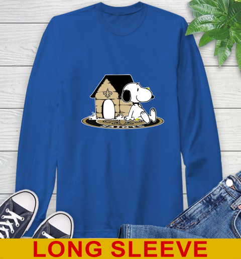 NFL Football New Orleans Saints Snoopy The Peanuts Movie Shirt Long Sleeve T-Shirt 9