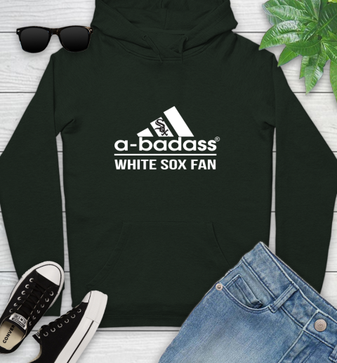 MLB A Badass Chicago White Sox Fan Adidas Baseball Sports Youth Hoodie 14