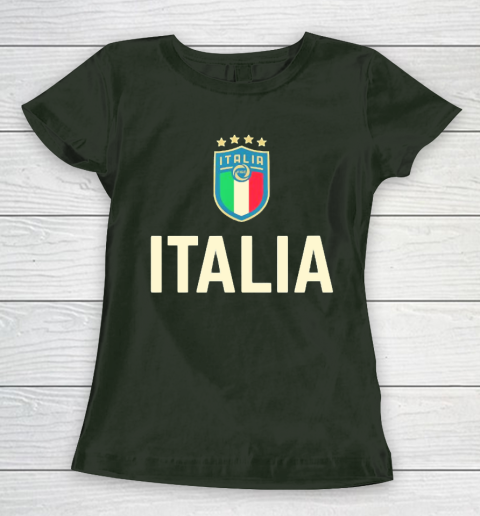 Italy Soccer Jersey 2020 2021 Euros Italia Football Team Women's T-Shirt 4