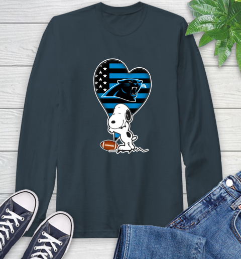 Carolina Panthers NFL Football The Peanuts Movie Adorable Snoopy Long Sleeve T-Shirt 8