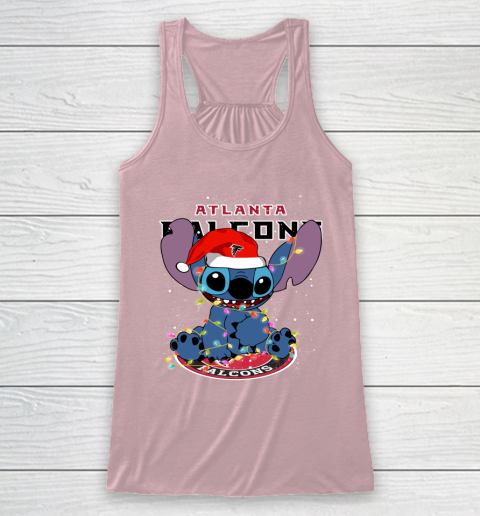 Atlanta Falcons NFL Football noel stitch Christmas Racerback Tank 5