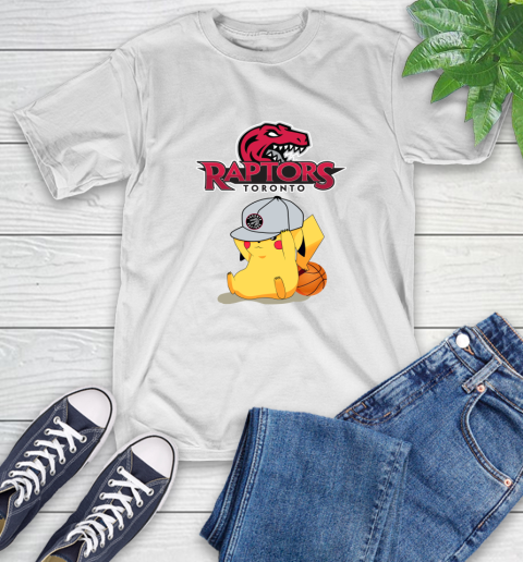 NBA Pikachu Basketball Sports Toronto Raptors T-Shirt