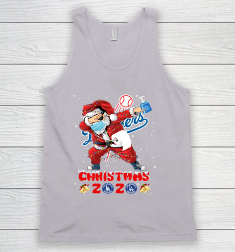Los Angeles Dodgers Funny Santa Claus Dabbing Christmas 2020 MLB Tank Top 3