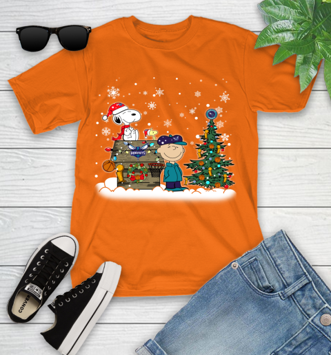 Charlotte Hornets NBA Basketball Christmas The Peanuts Movie Snoopy Championship Youth T-Shirt 9