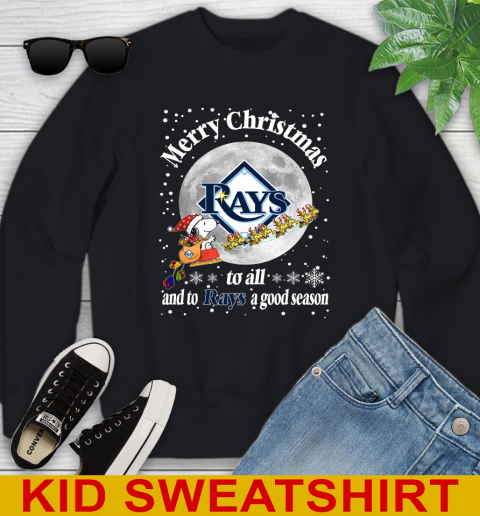 Tampa Bay Rays Merry Christmas To All And To Rays A Good Season MLB Baseball Sports Youth Sweatshirt