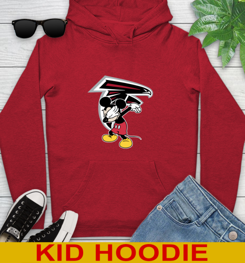 Atlanta Falcons NFL Football Dabbing Mickey Disney Sports Youth Hoodie 11