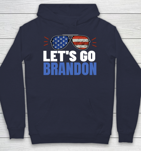 Let's Go Brandon Flag Sunglasses Hoodie 2