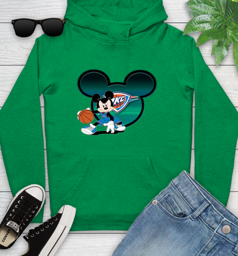 NBA Oklahoma City Thunder Mickey Mouse Disney Basketball Youth Hoodie 7
