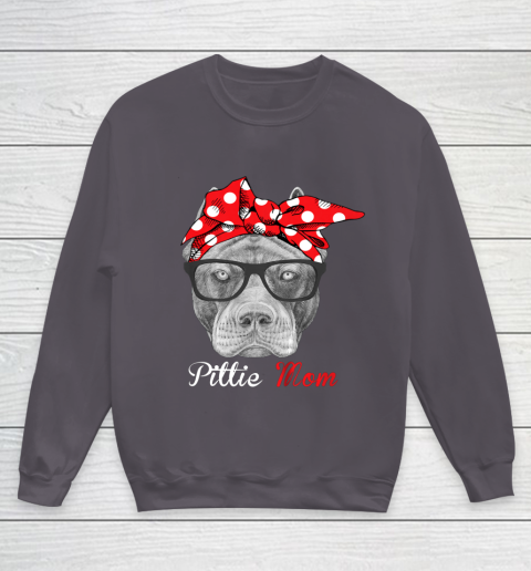 Dog Mom Shirt Pittie Mom Shirt for Pitbull Dog Lovers Mothers Day Youth Sweatshirt 5