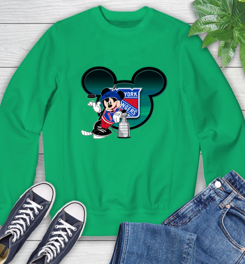 NHL New York Rangers Stanley Cup Mickey Mouse Disney Hockey T Shirt Sweatshirt 6