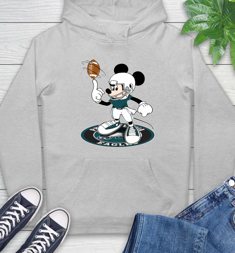 NFL Football Philadelphia Eagles Cheerful Mickey Disney Shirt Hoodie 6